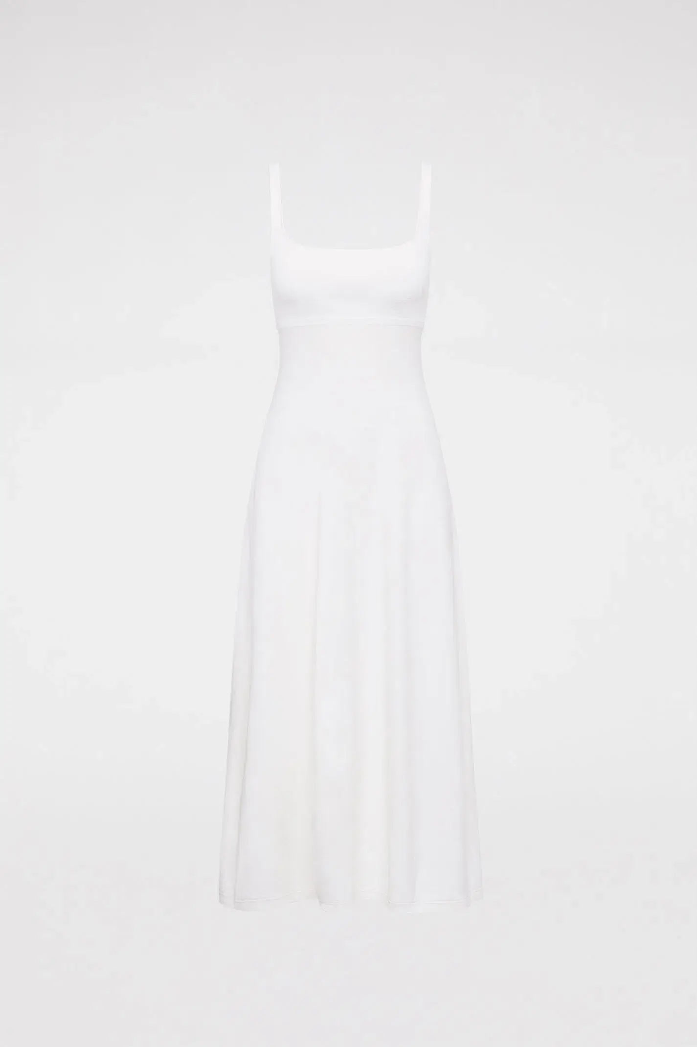 Scanlan Theodore Crepe Knit Square Neck Dress White Size S/Au 8 - Image 3