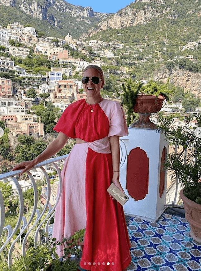 Aje Entwined Dress Red Size 8 - Image 2