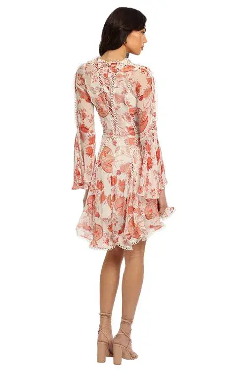 Thurley Chintz Paradise Dress Red Size AU 14 - Image 3