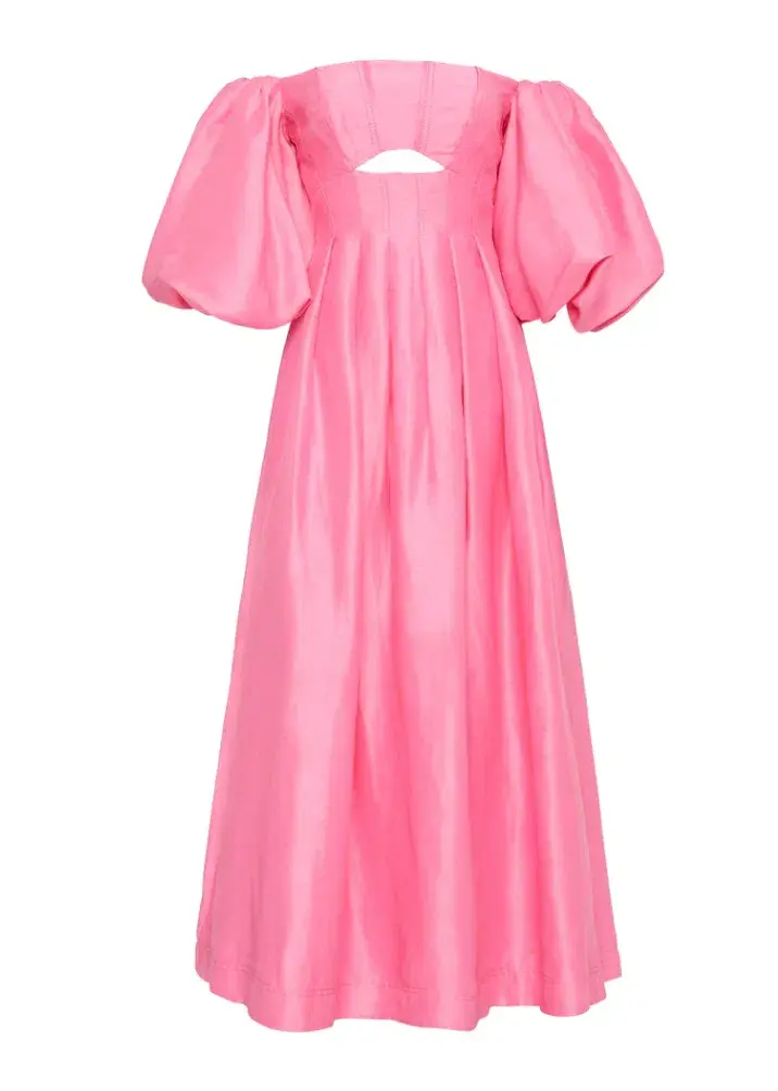 Aje Eugenie Dress Pink Size AU 16 - Image 6