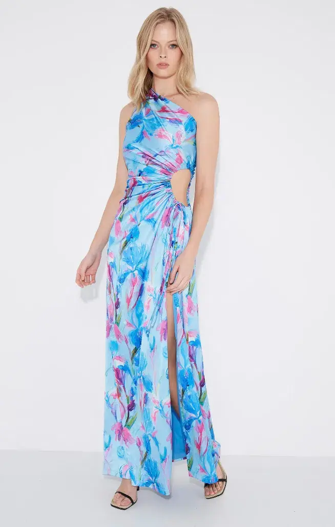Sonya Moda Nour Zuri Maxi Dress Blue Size AU 8 - Image 5