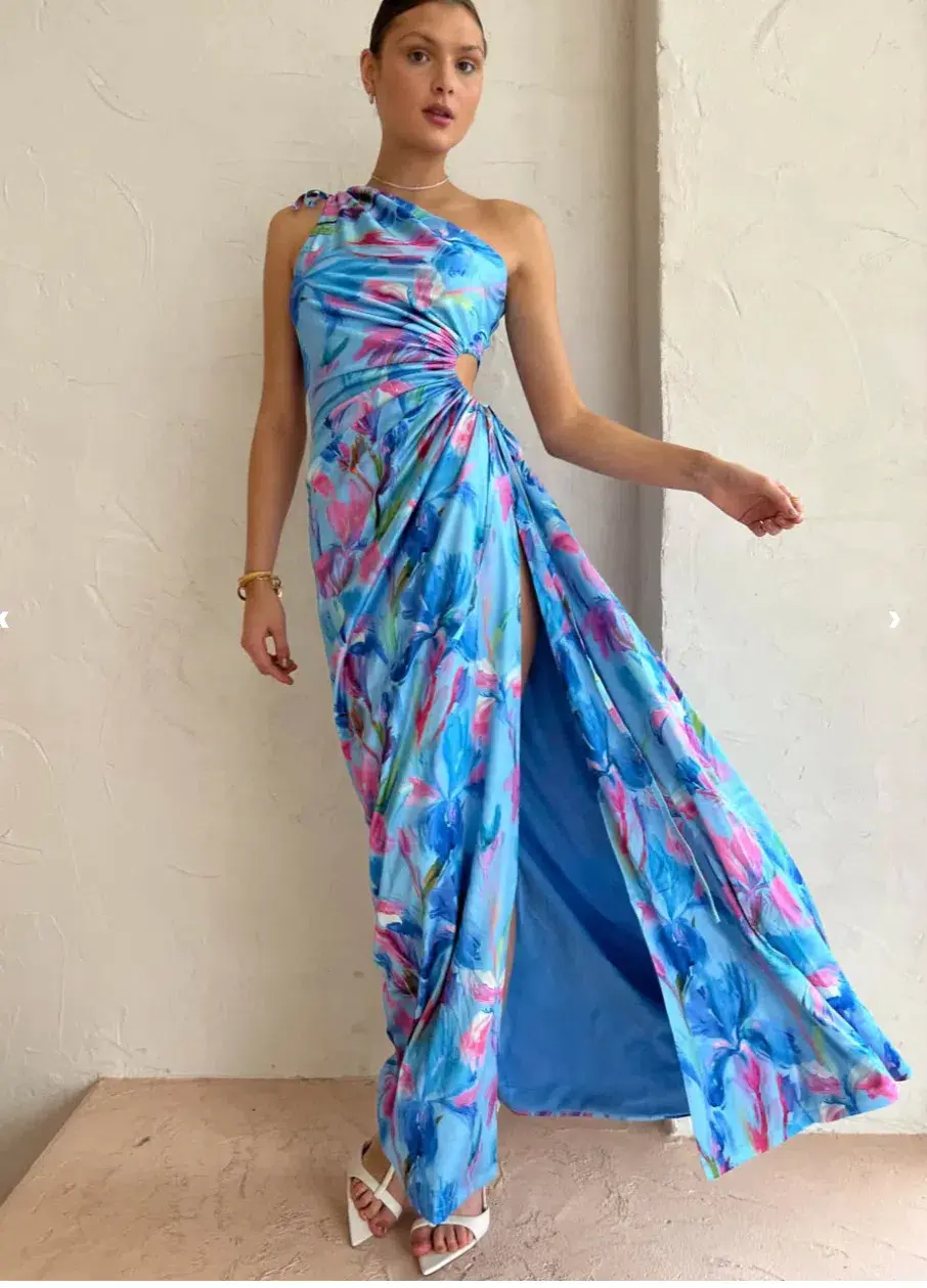 Sonya Moda Nour Zuri Maxi Dress Blue Size AU 8 - Image 1