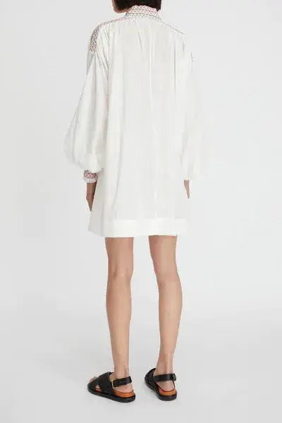Lee Mathews Blossom Mini Dress White Size AU 8 - Image 3
