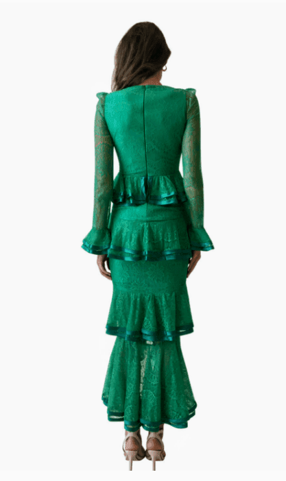 Nicola Finetti Maia Green Dress size 8 - Image 6