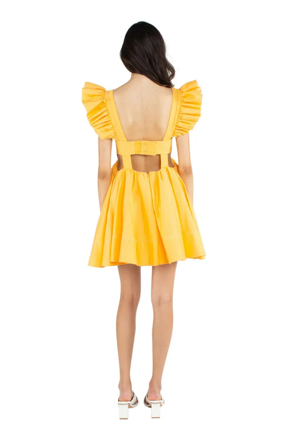 Aje Midsummer Mini Dress Orange Size 8 - Image 3