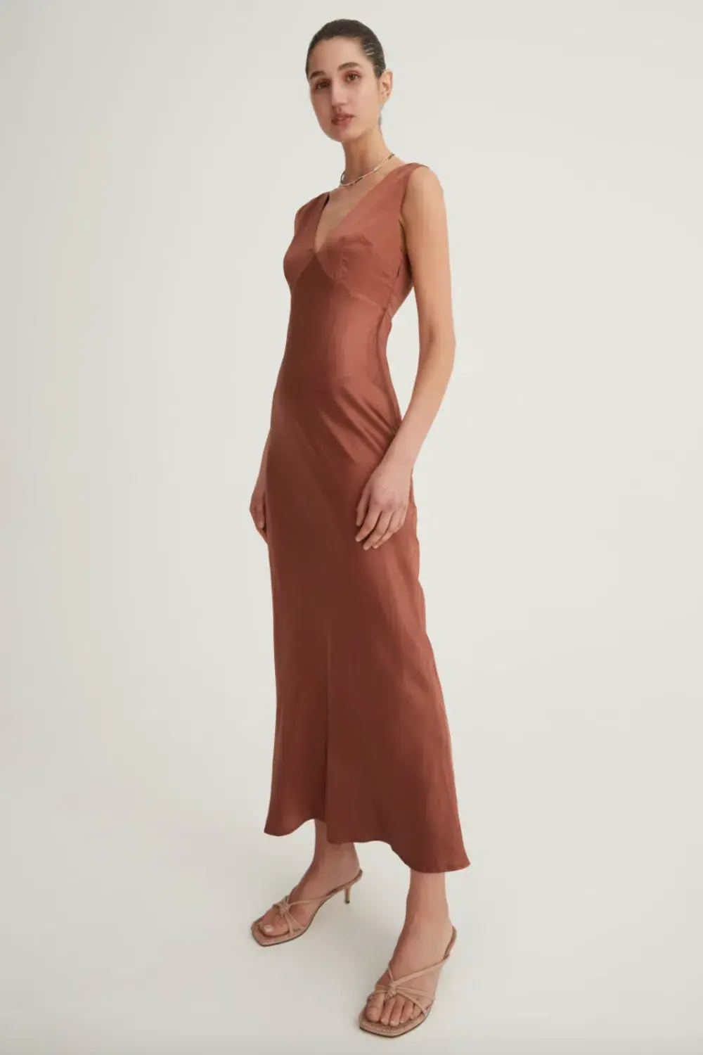 Hansen and Gretel Jessa Dress Brown Size 8 - Image 2