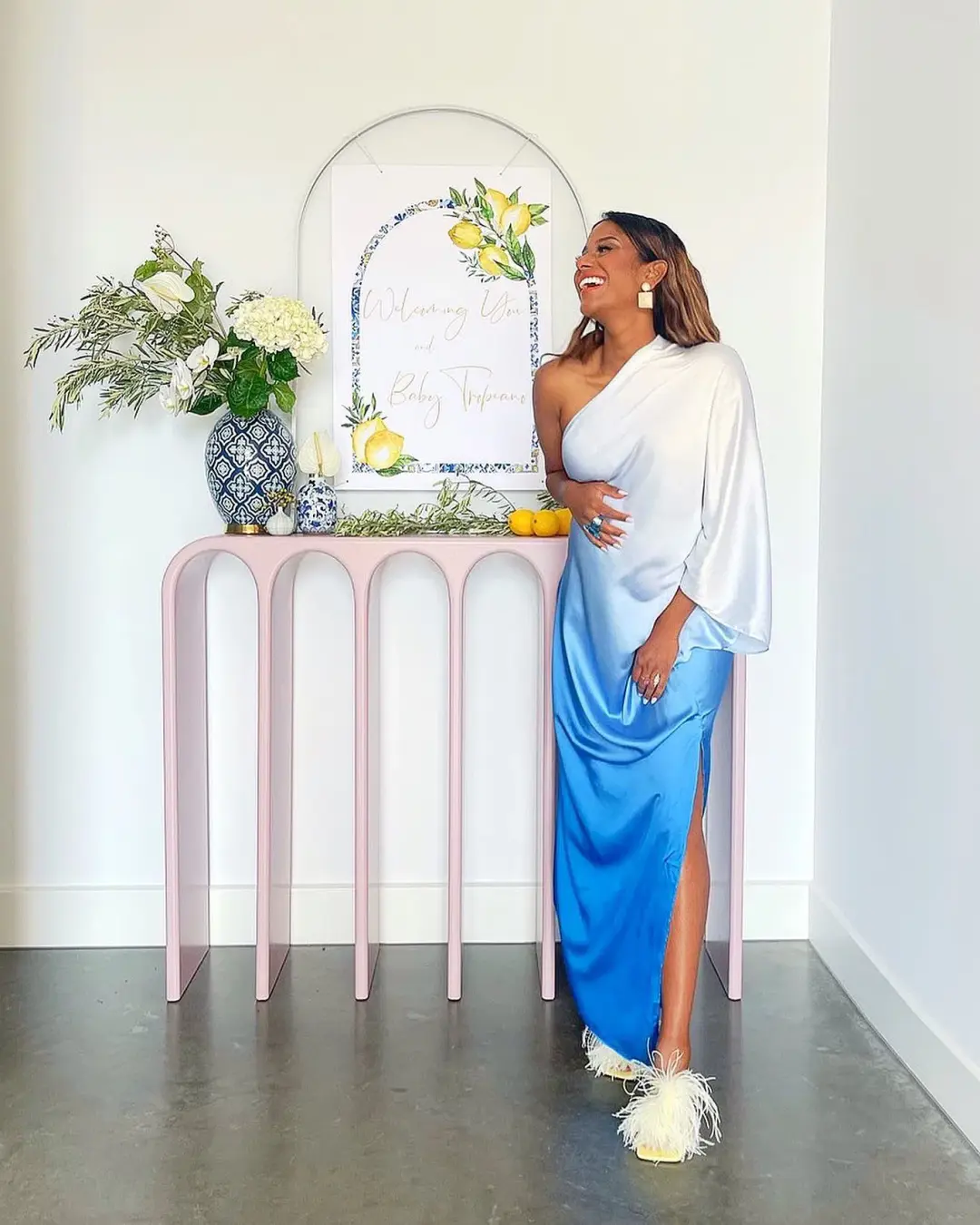 BAOBAB Cabana Dress Blue Multi Size M for rent on The Volte - main image