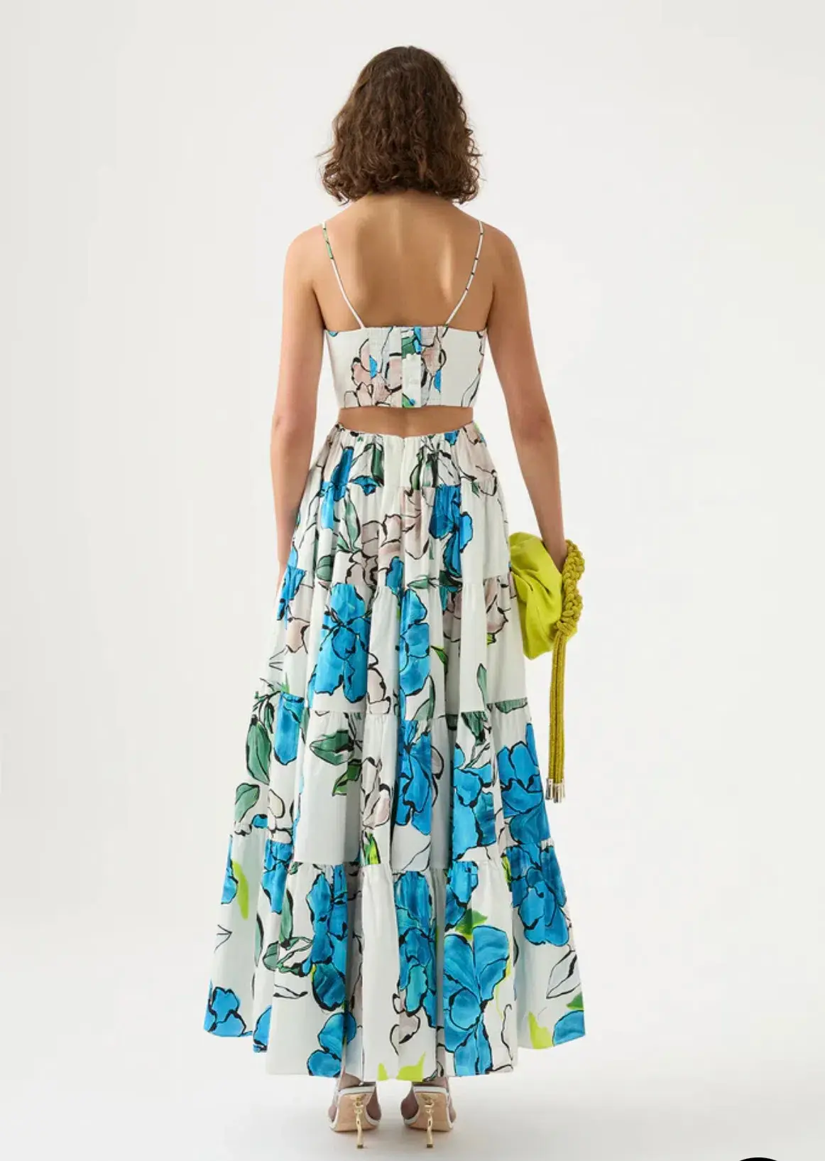 Aje Botanical Tiered Maxi Dress Floral Size 10 - Image 4