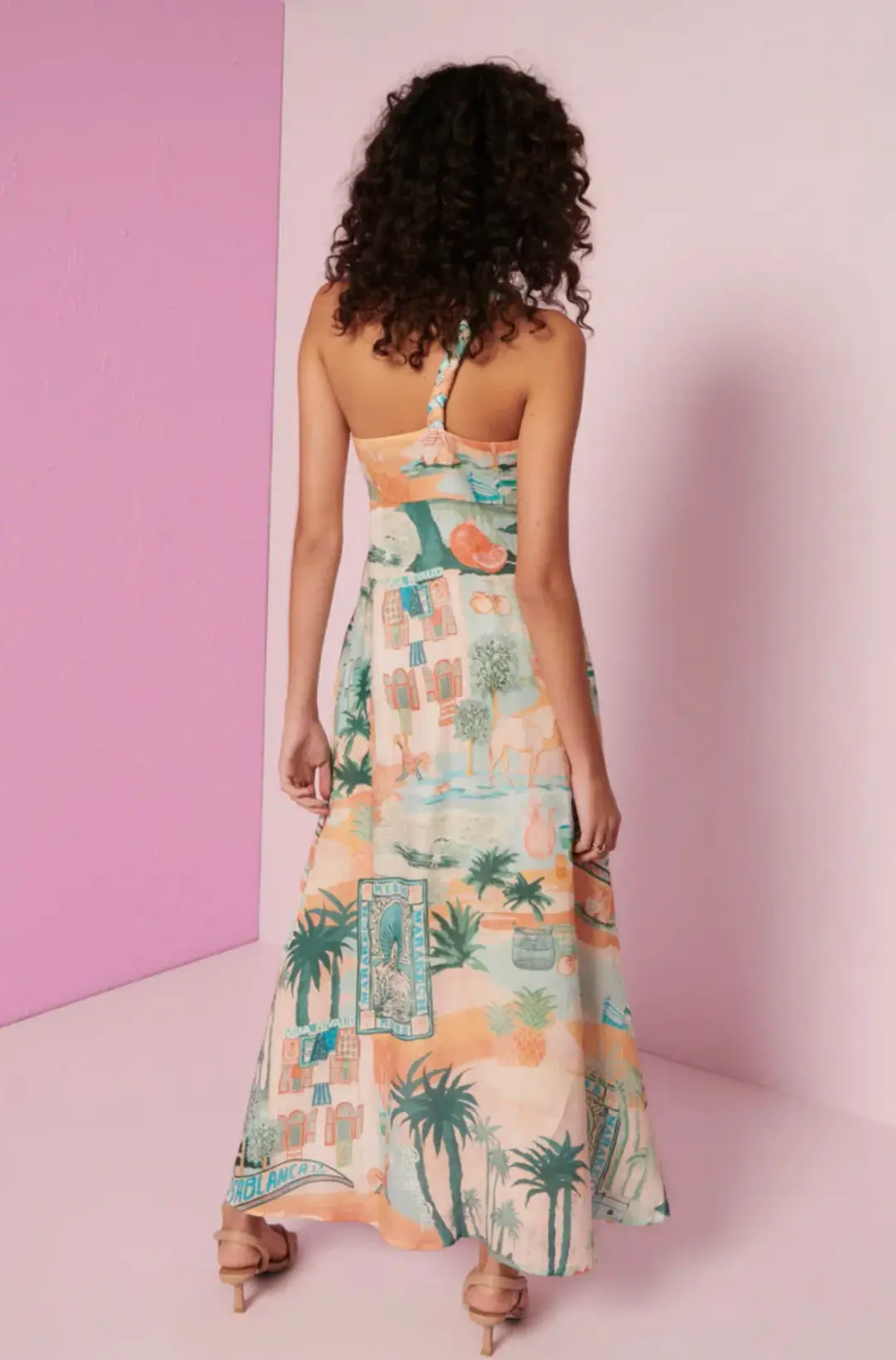 Kate Ford Palo Verde Braid Shoulder Dress Sierra Size 2/AU 10 for rent on The Volte - main image