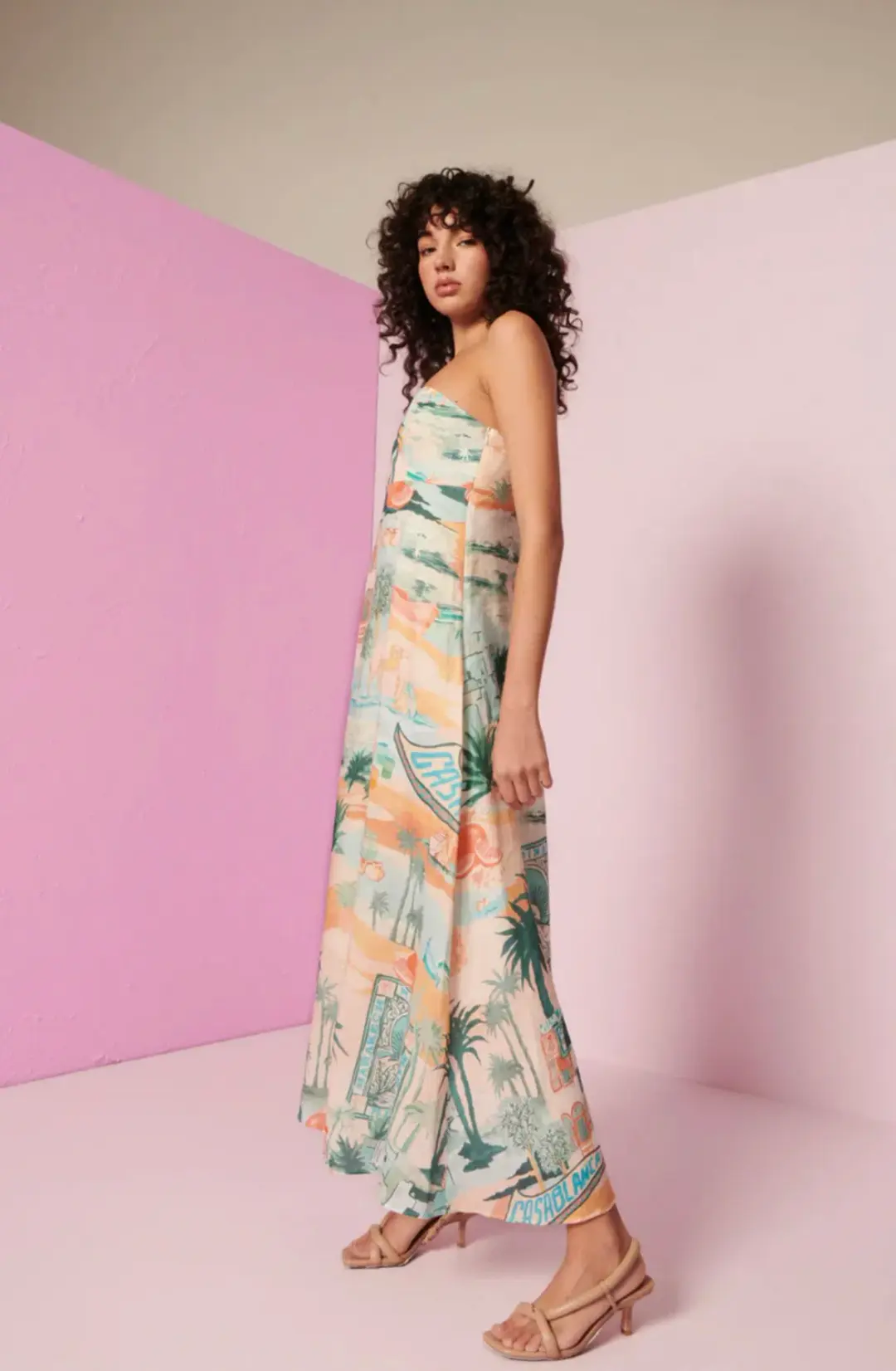 Kate Ford Palo Verde Braid Shoulder Dress Sierra Size 2/AU 10 for rent on The Volte - main image