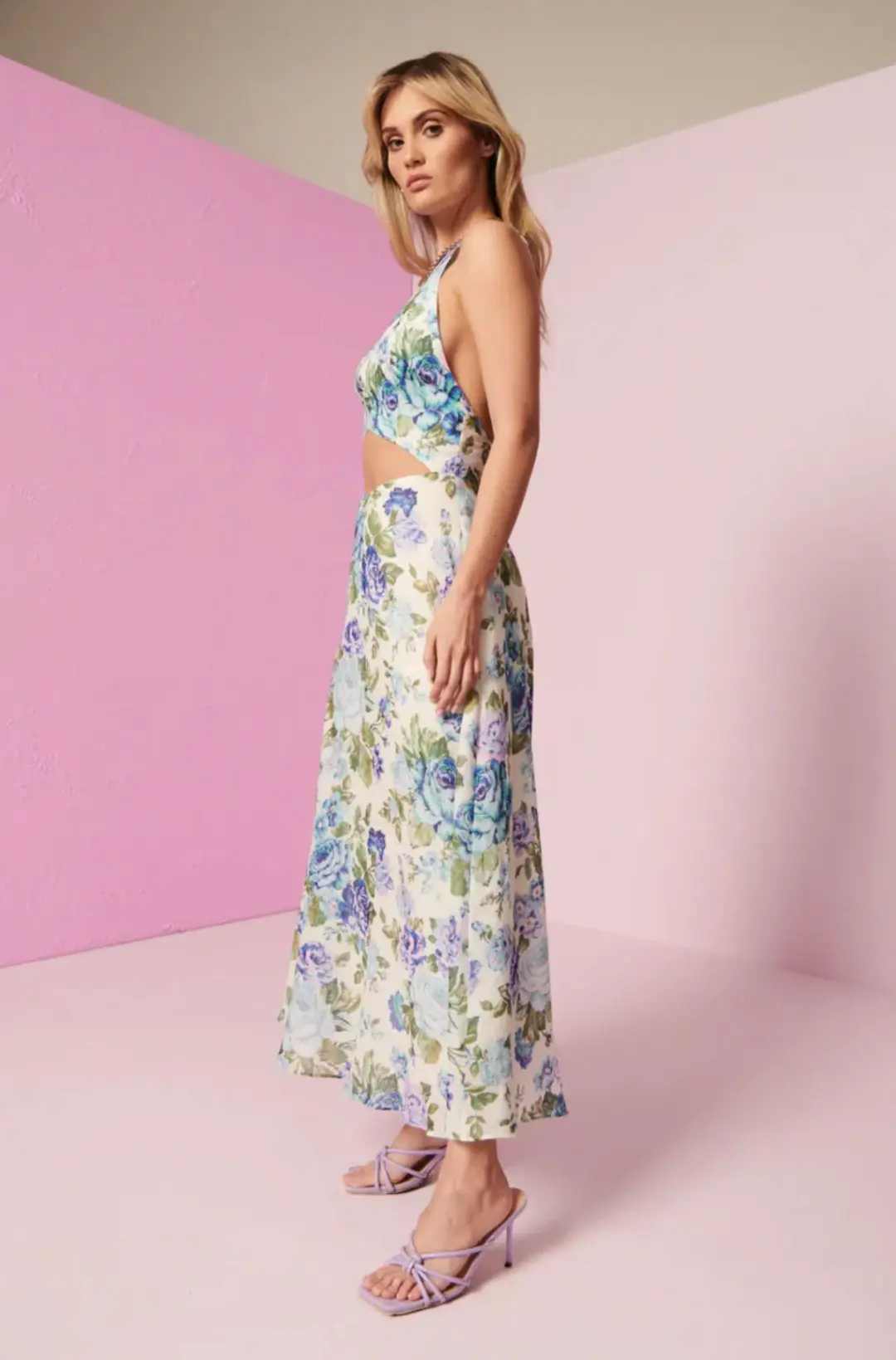 Kate Ford Mojave Braided Gown Belita Blue Size 1/AU 8 for rent on The Volte - main image