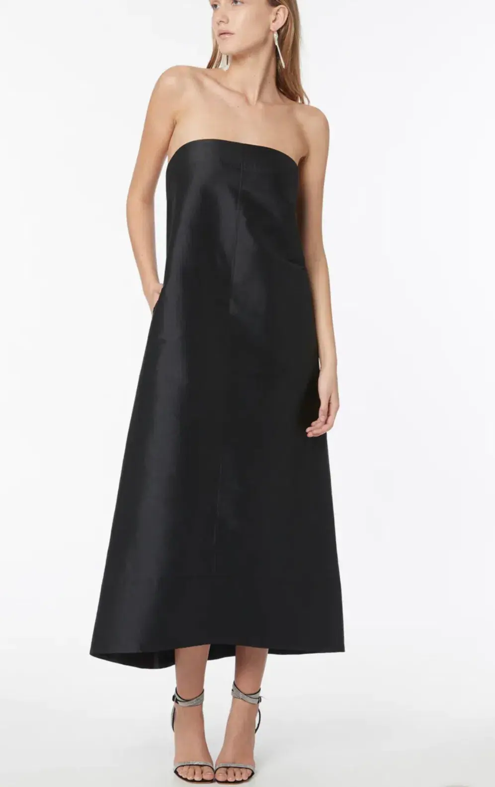 Manning Cartell Kinetic Abstractions Midi Dress in Black Size 6 - Image 1