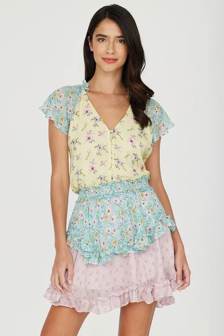 Yumi Kim Milly Dress Multi Floral Size S/AU 10 - Image 2