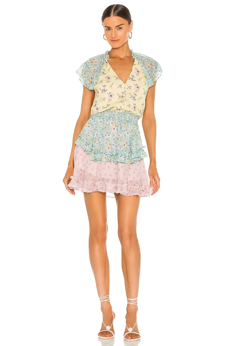 Yumi Kim Milly Dress Multi Floral Size S/AU 10 - Image 1