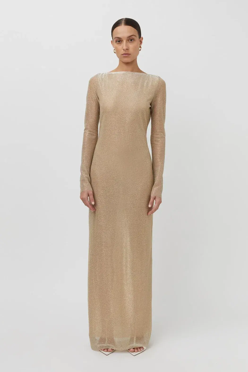 Camilla and Marc Ibiza Maxi Dress Gold Size 10 - Image 1