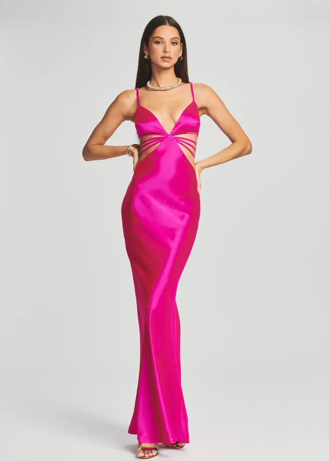 Retrofete Selma Dress Pink Size XS/AU 6 for rent on The Volte - main image