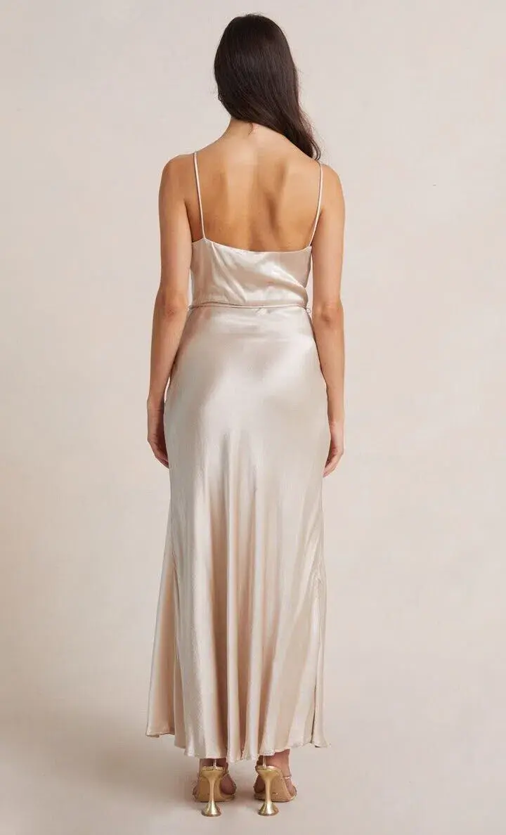Bec & Bridge Moon Dance Midi Dress Sand Size 8 / S - Image 3