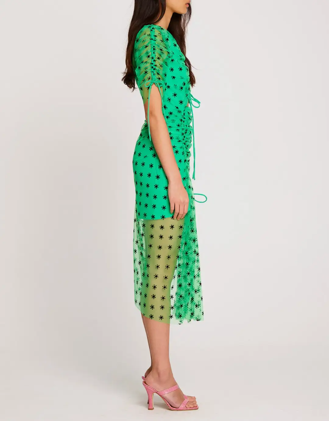 Alice McCall Stardust Midi Dress Green Size 8 / S for rent on The Volte - main image