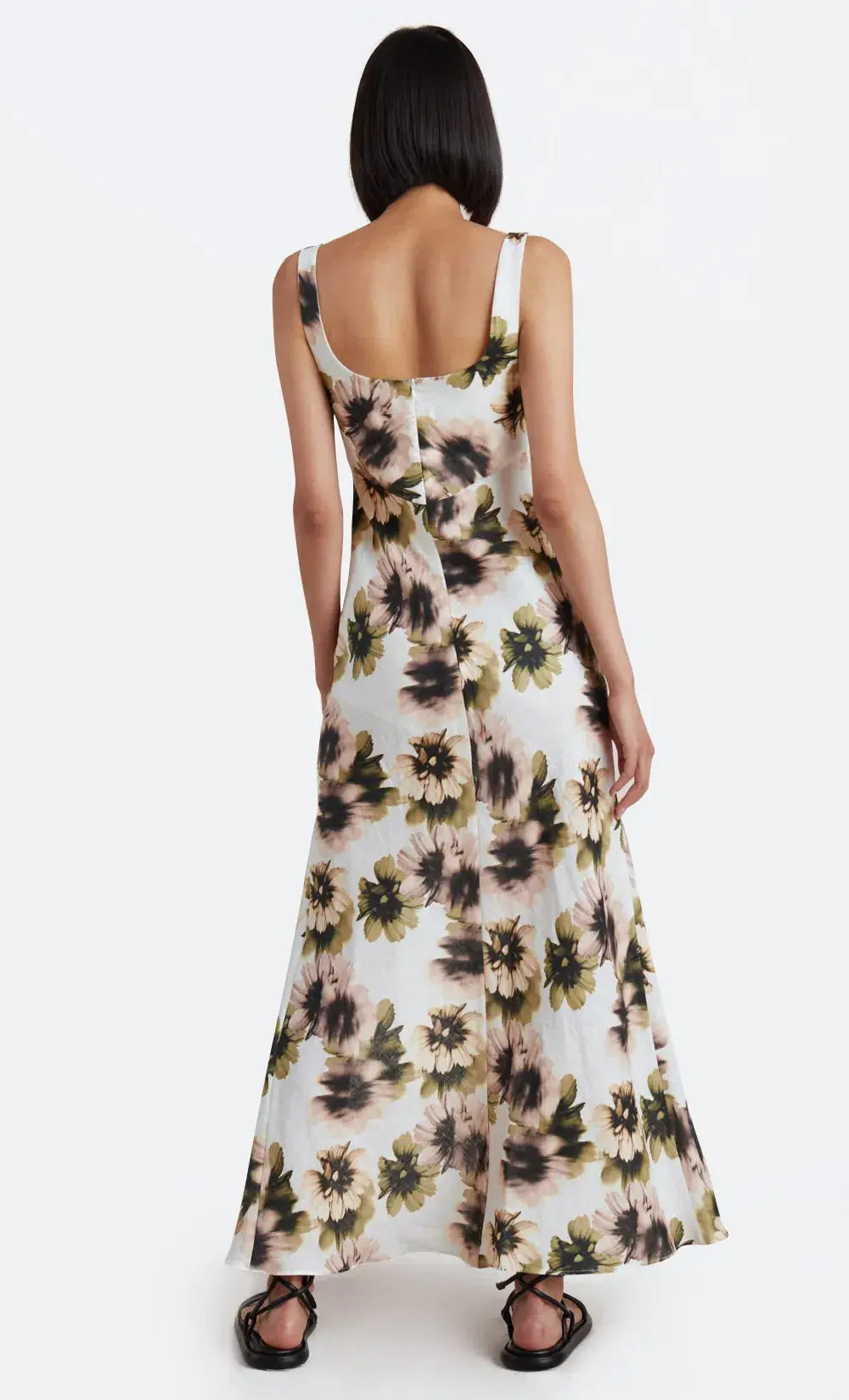 Bec and  Bridge Bloom Linen Maxi Dress Floral Size 6 - Image 3