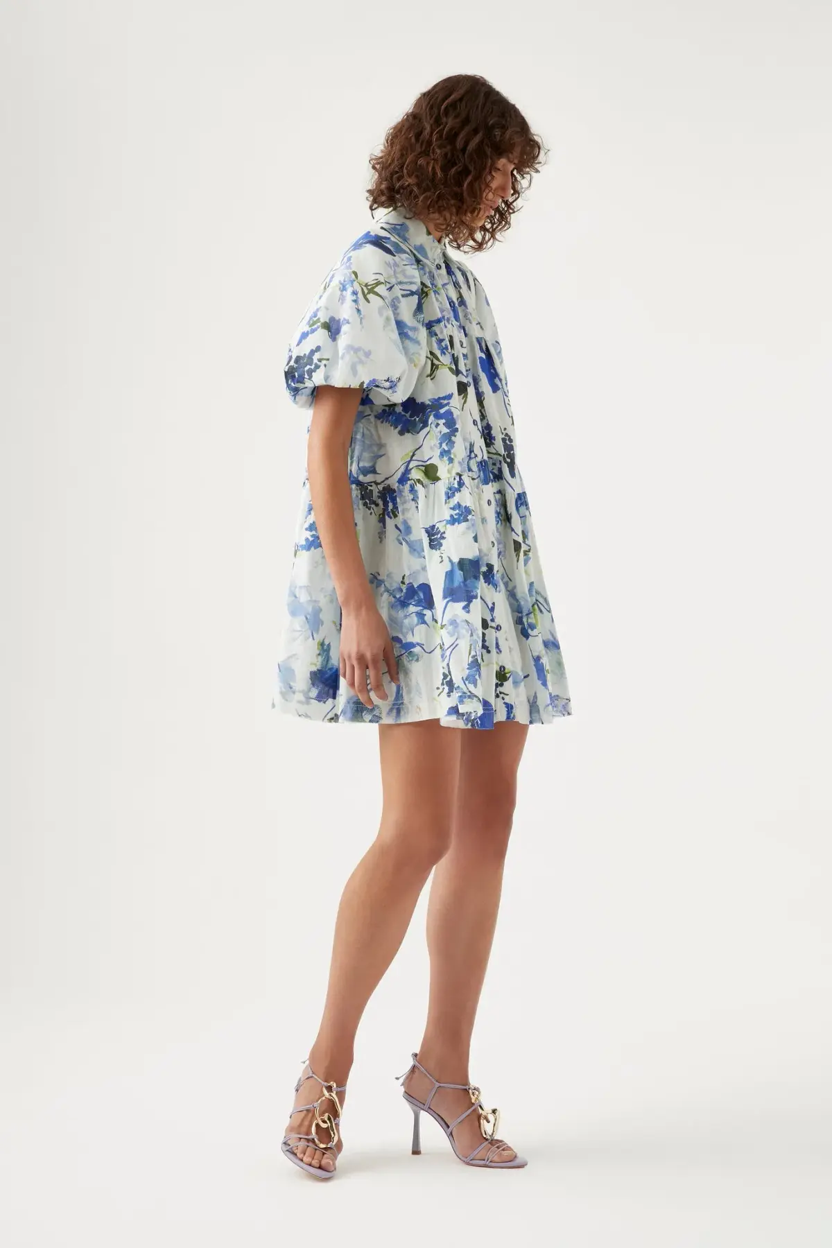 Aje Pablo Mini Dress Lavender Floral Size 14 - Image 2
