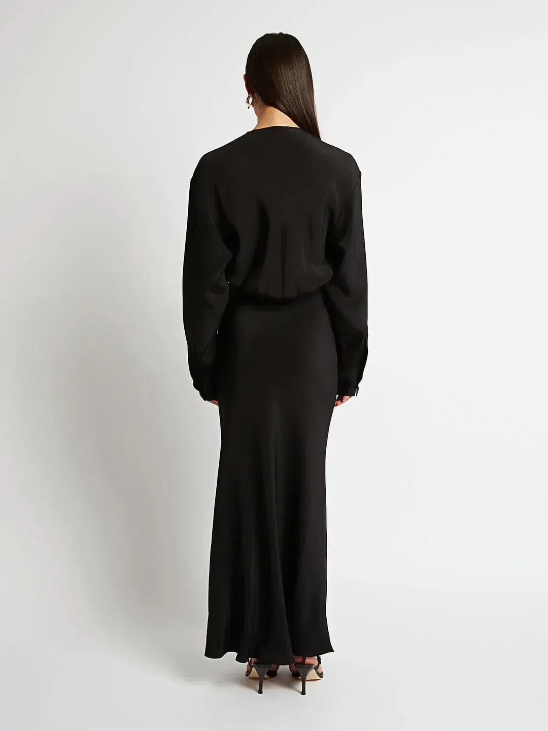 Christopher Esber Triquetra Front Tie Shirt Dress Black Size 10 - Image 2