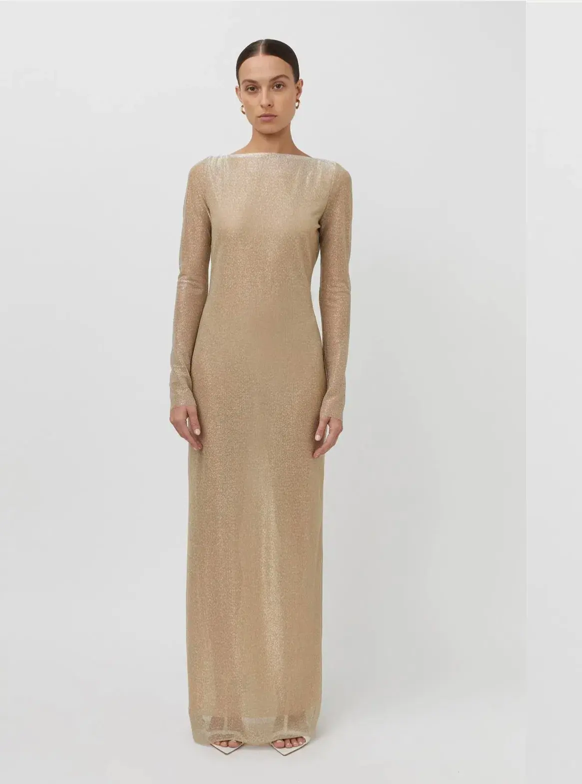 Camilla and Marc Ibiza Maxi Dress Gold Size 8 - Image 1