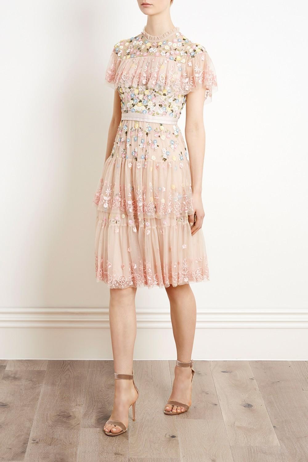 Needle and Thread Pink Tiered Anglais Dress size 8 - Image 5