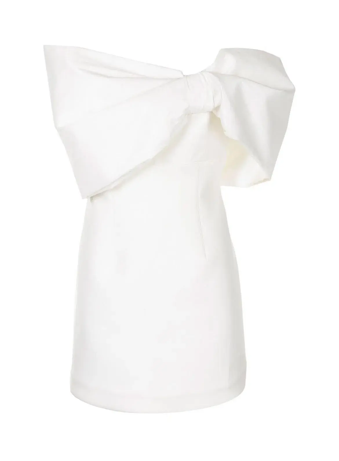 Rachel Gilbert Bow-detailed Mini Dress Ivory Size S/Au 8 - Image 3