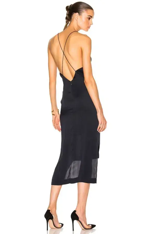 Dion Lee Fine Line Cami Slip Dress Navy Size 8 / S - Image 2