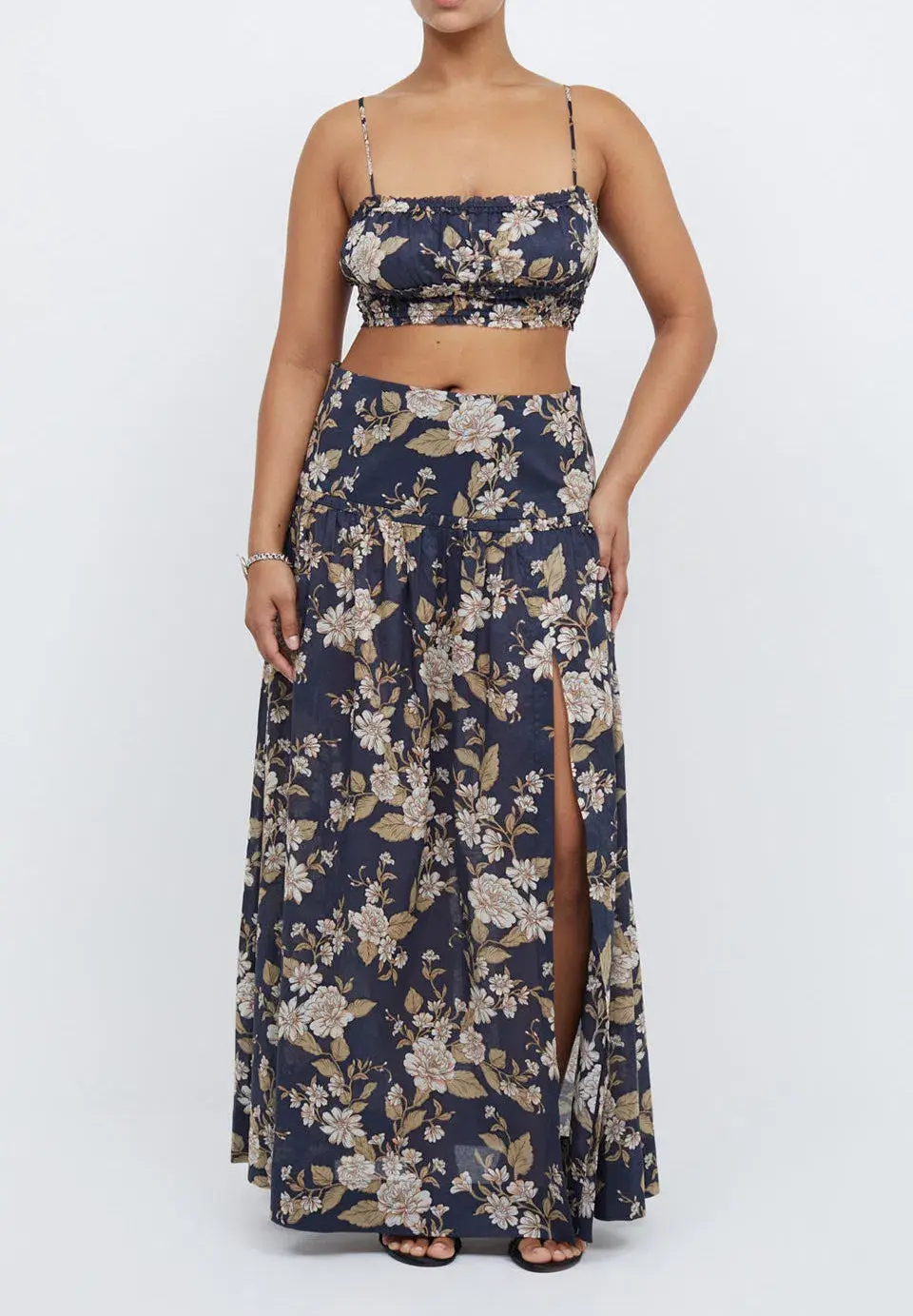 Bec & Bridge Opaline Floral Crop Top and Maxi Skirt Set in Opaline Floral Size 6 / XS - Image 1