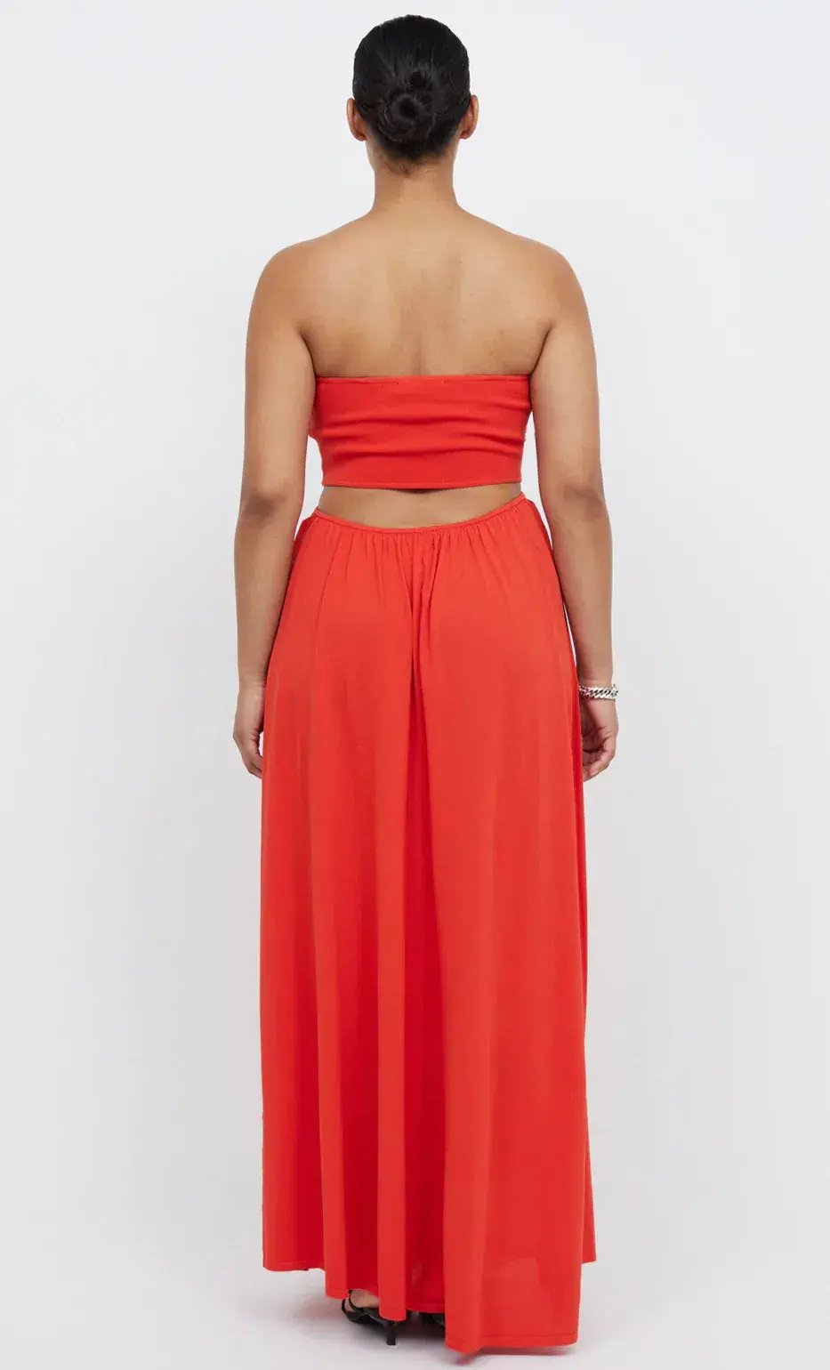 Bec & Bridge Miranda Knit Dress Fire Orange Size 8  for rent on The Volte - main image