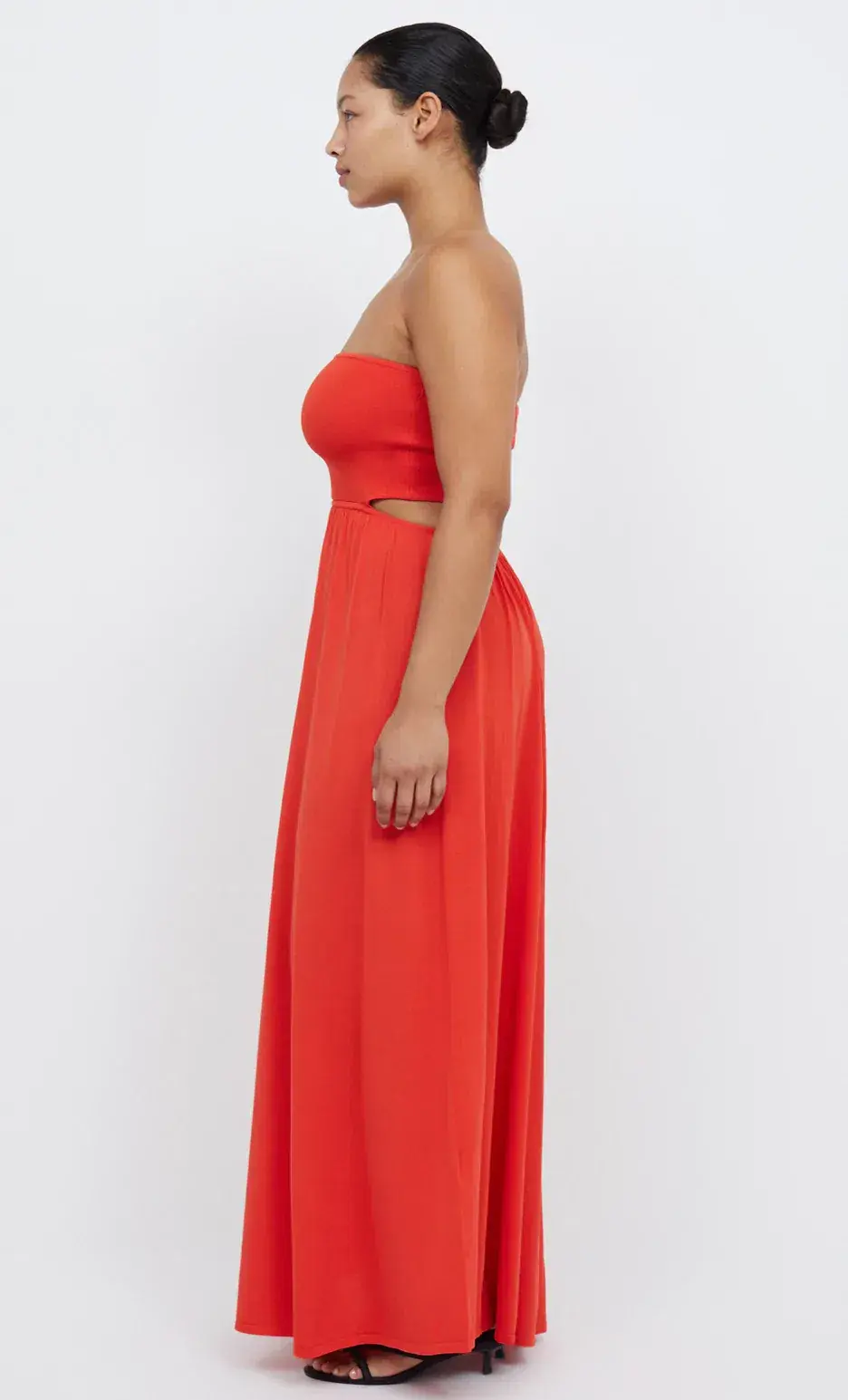 Bec & Bridge Miranda Knit Dress Fire Orange Size 8  for rent on The Volte - main image