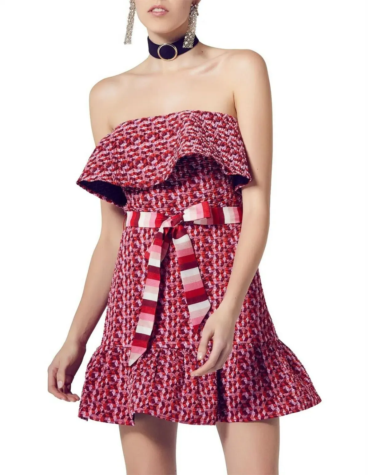 Atoir A Beautiful Mind Dress Multi Red Size AU 8 - Image 4