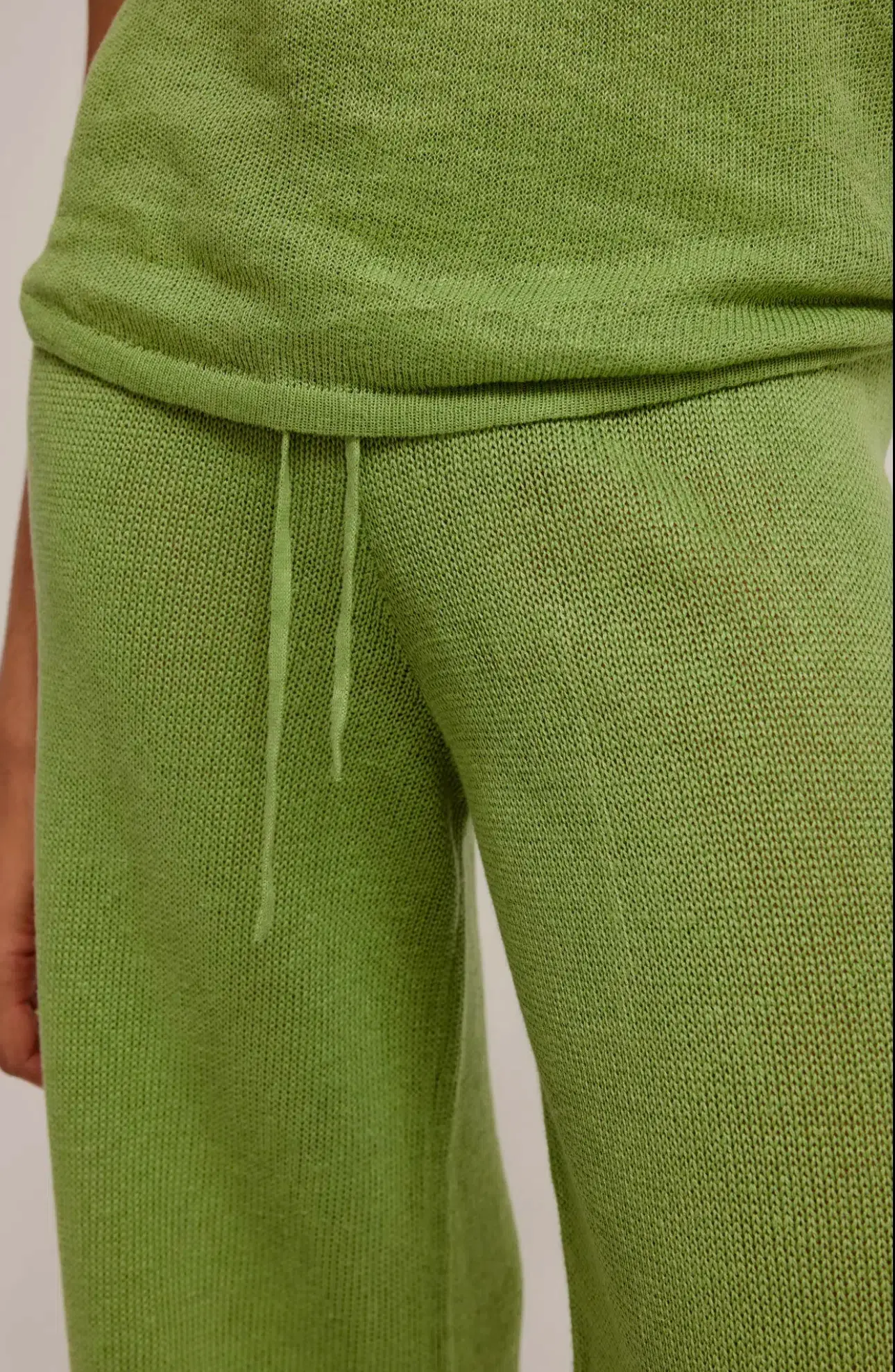 Venroy Linen Knitted Set Green Size 8 - Image 3