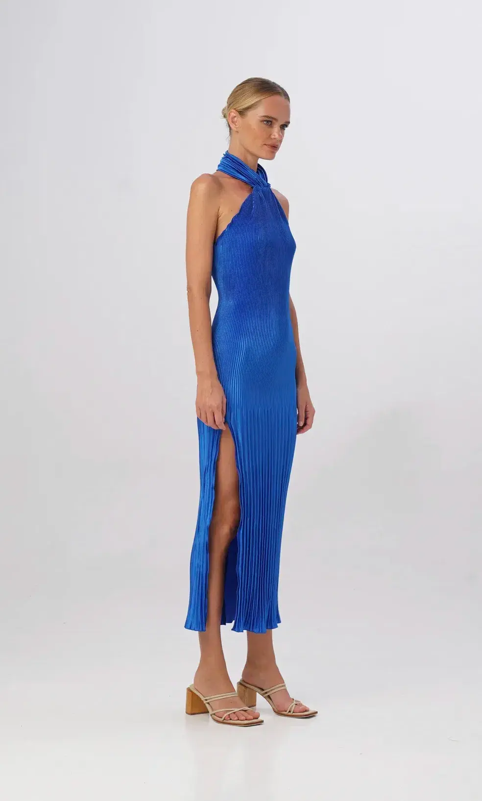 Lidee Soiree Halter Gown Royal Blue Size M / AU 10 - Image 3