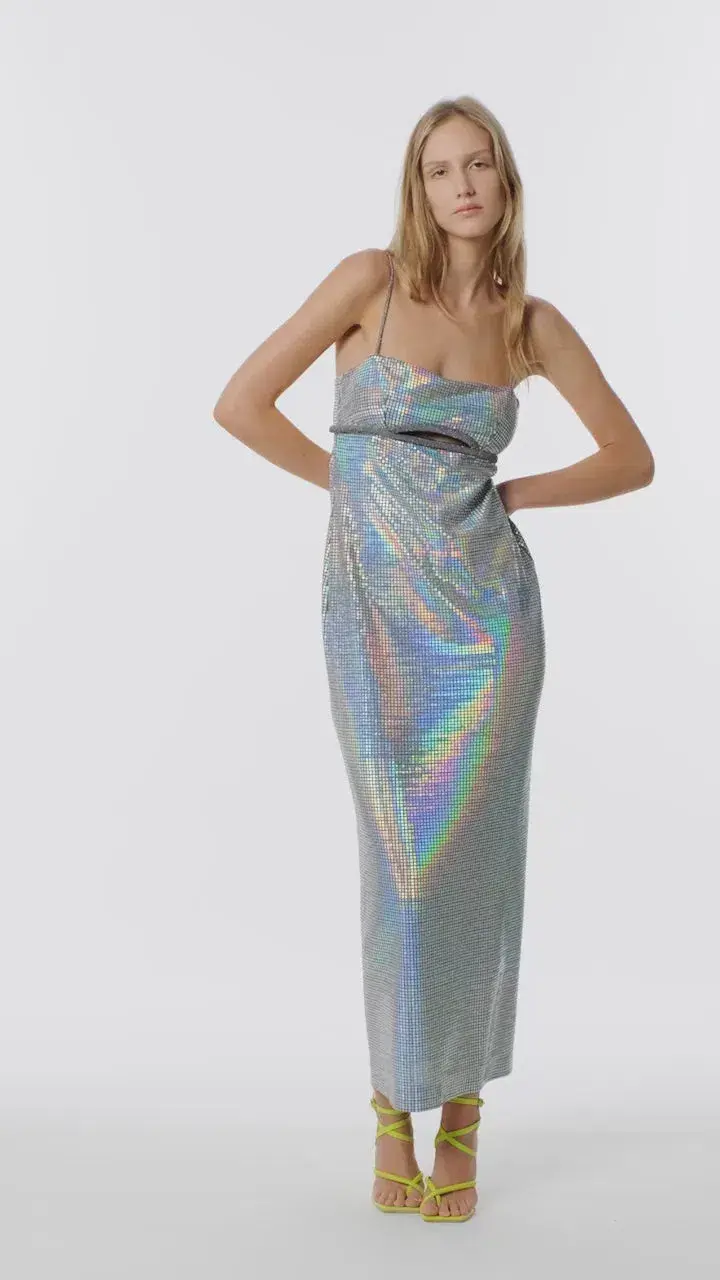 Manning Cartel Platinum Queen Slip Dress Silver Size 8 - Image 2