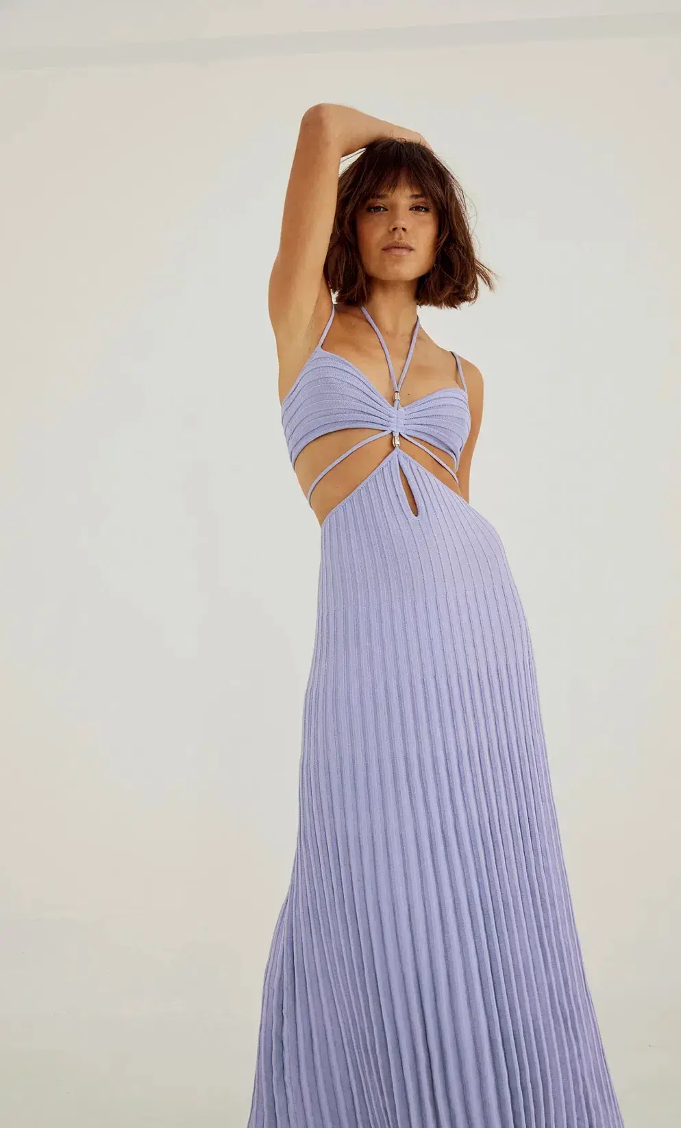 Sovere Abicus Knit Dress in Pale Peri Purple Size M / AU 10 - Image 2
