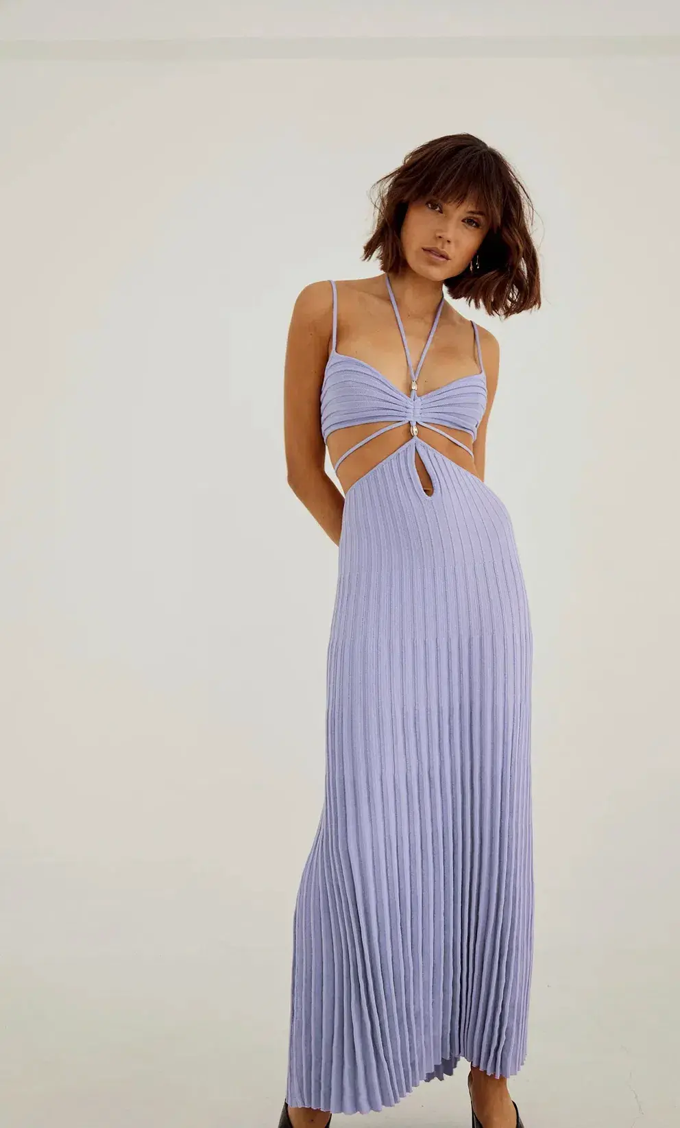 Sovere Abicus Knit Dress in Pale Peri Purple Size M / AU 10 - Image 1