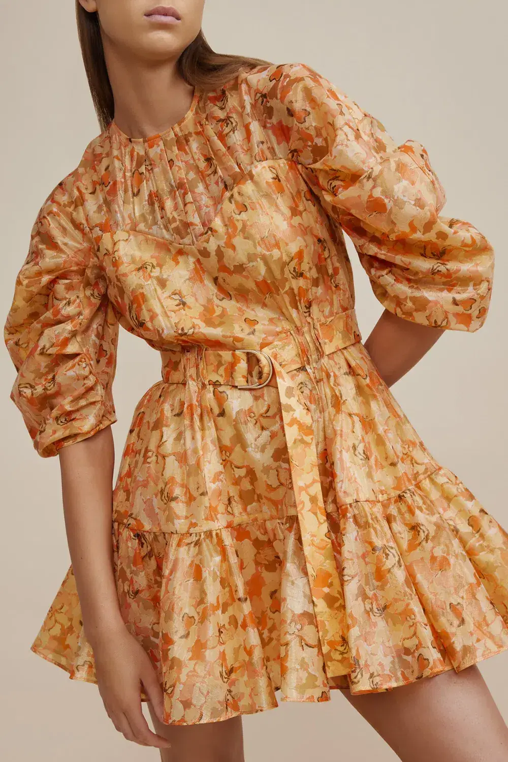 Acler Bonhill Mini Dres Orange Size AU 16 - Image 1