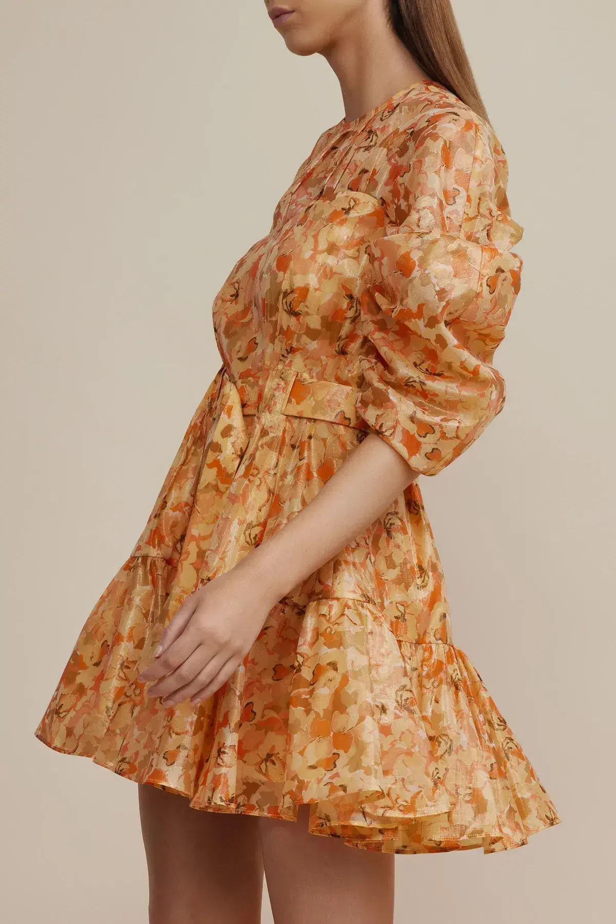 Acler Bonhill Mini Dres Orange Size AU 16 - Image 2