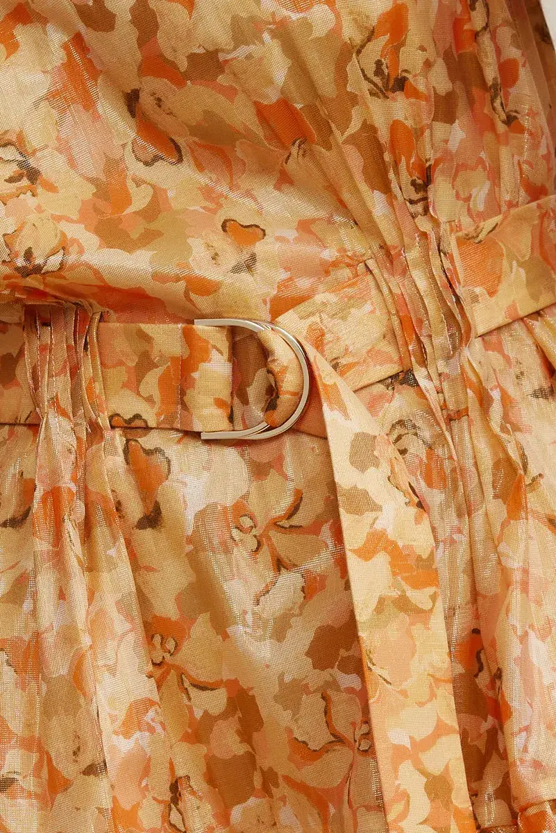 Acler Bonhill Mini Dres Orange Size AU 16 - Image 4