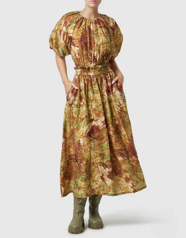 Ministry Of Style Re-Rooted Maxi Dress Brown Size AU 14 - Image 5