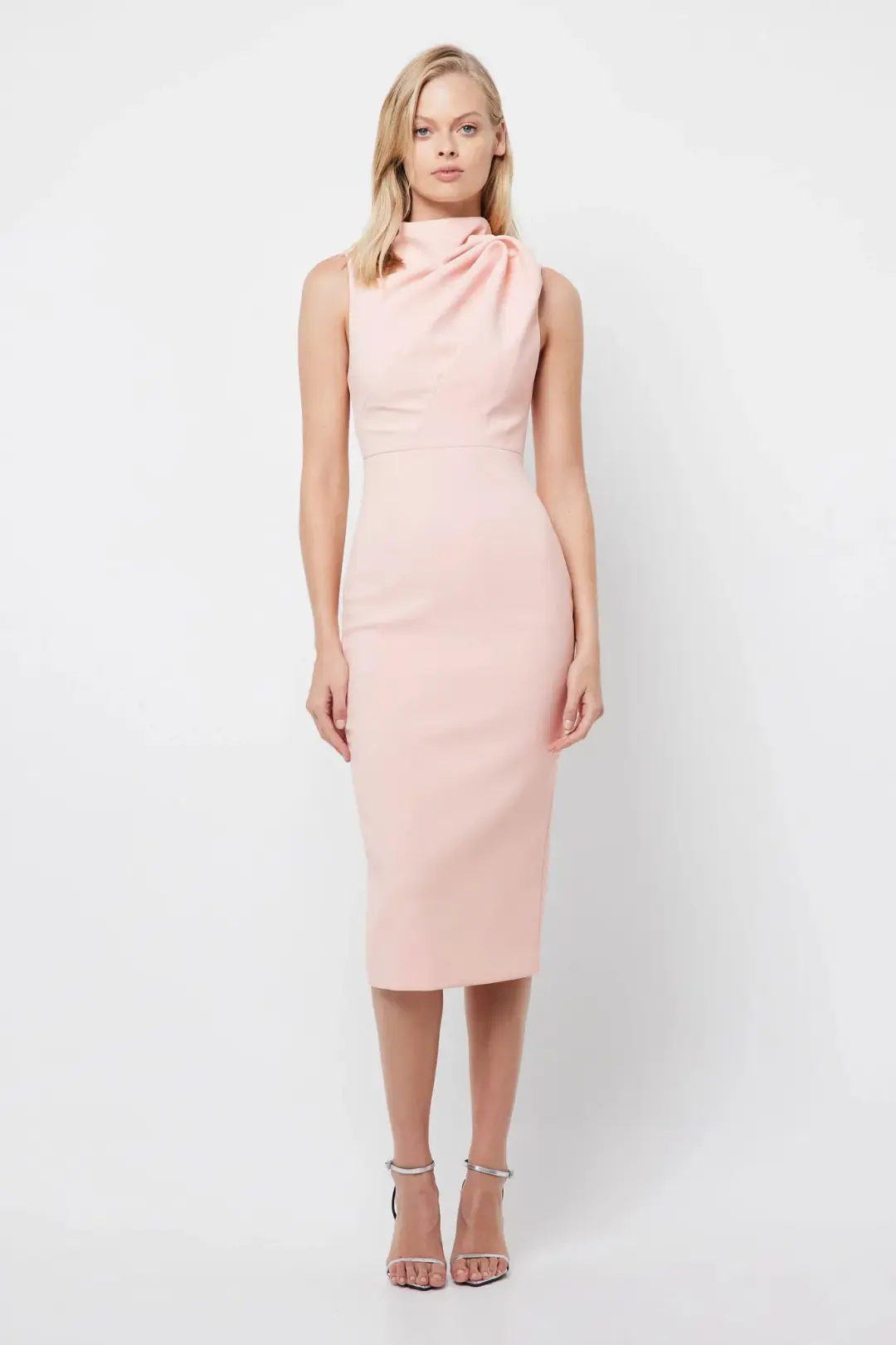 Mossman The Edge Of Glory Midi Dress Blush Size 6 for rent on The Volte - main image