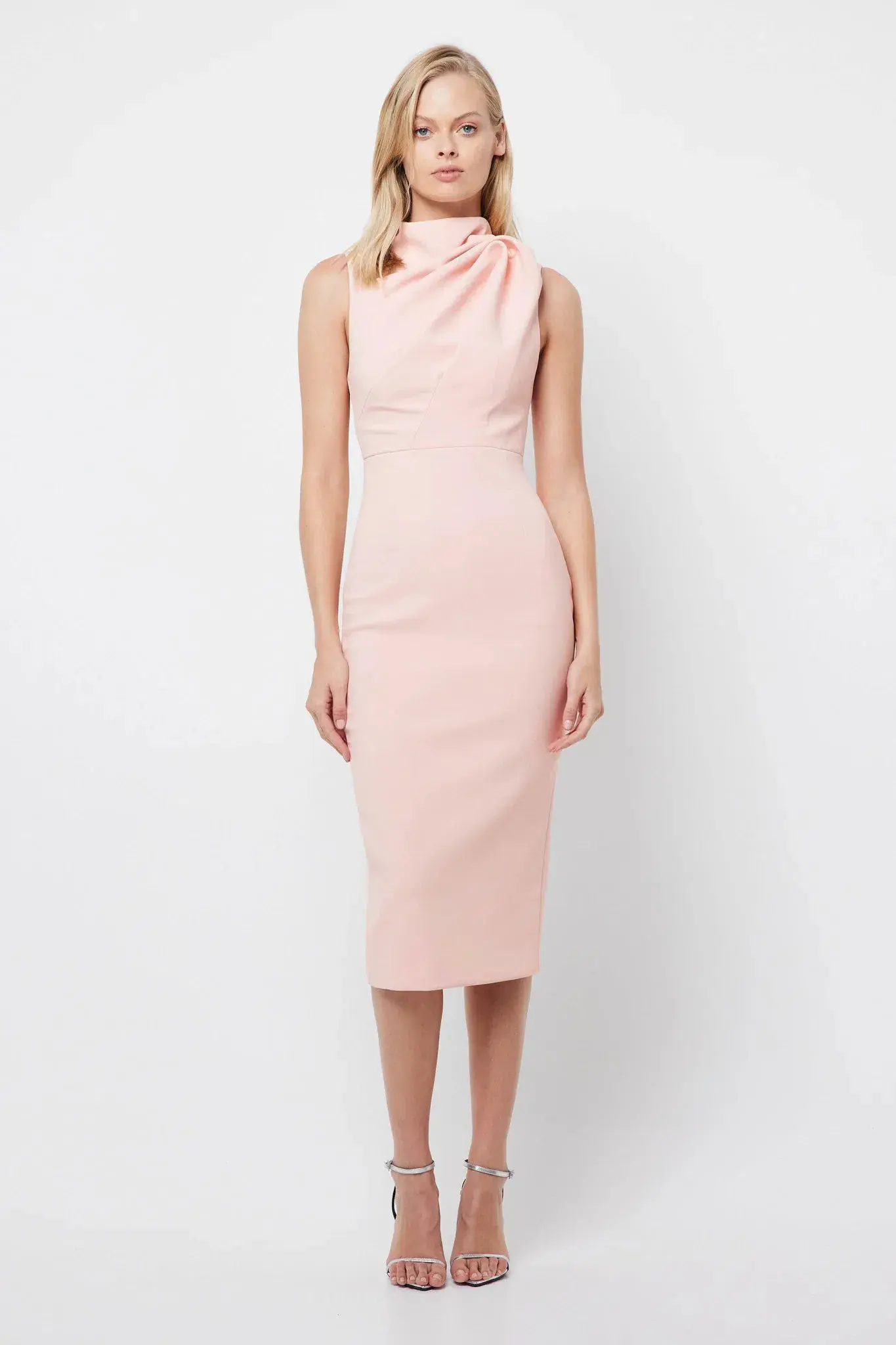 Mossman The Edge Of Glory Midi Dress Blush Size 6 - Image 1