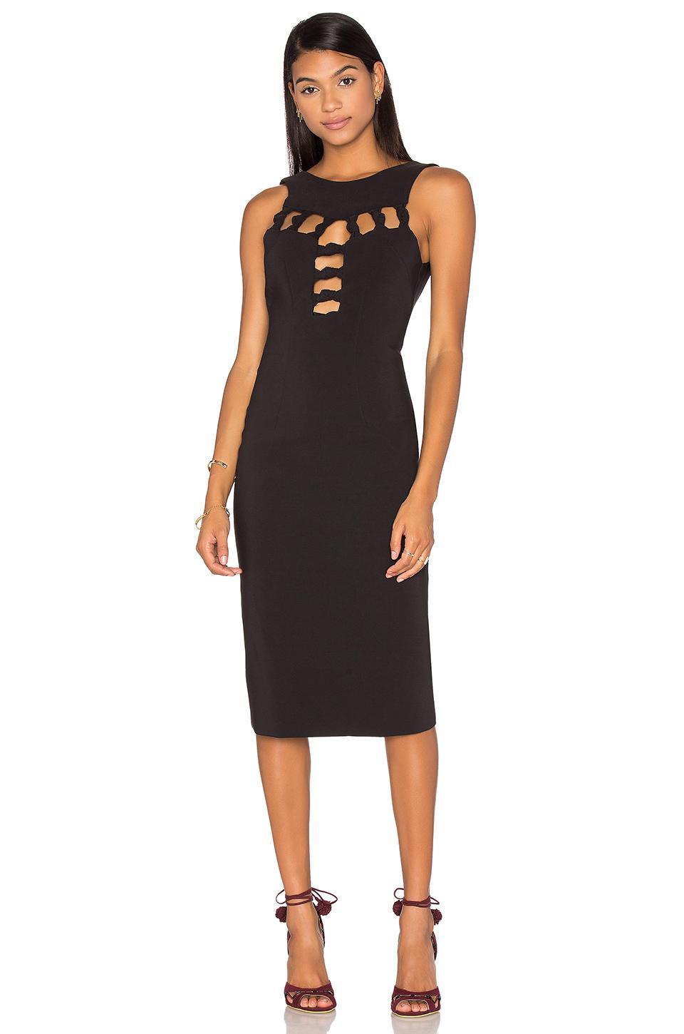 By Johnny Black Open Knot Front Dress black size 8 - Image 1