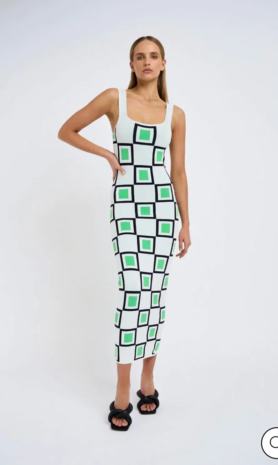 By Johnny Lapari Knit Midi Dress Multi Size 10  - Image 1