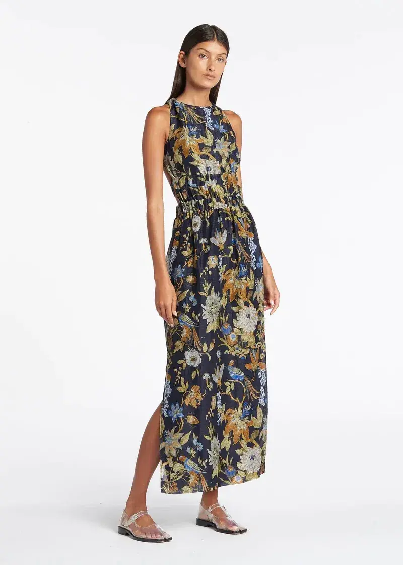Sir The Label Lilian Cross Back Dress Delia Floral Print Size 8 - Image 1