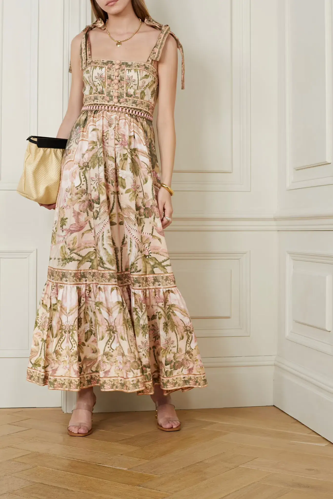 Zimmermann Lyre Picnic Dress Floral Size 0/AU 8 - Image 1
