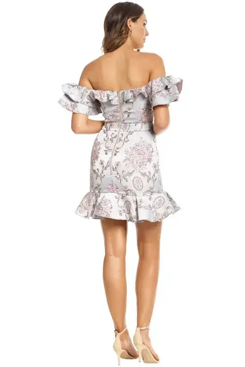 We Are Kindred Mollie Off the Shoulder Dress Grey Size AU 10 - Image 2