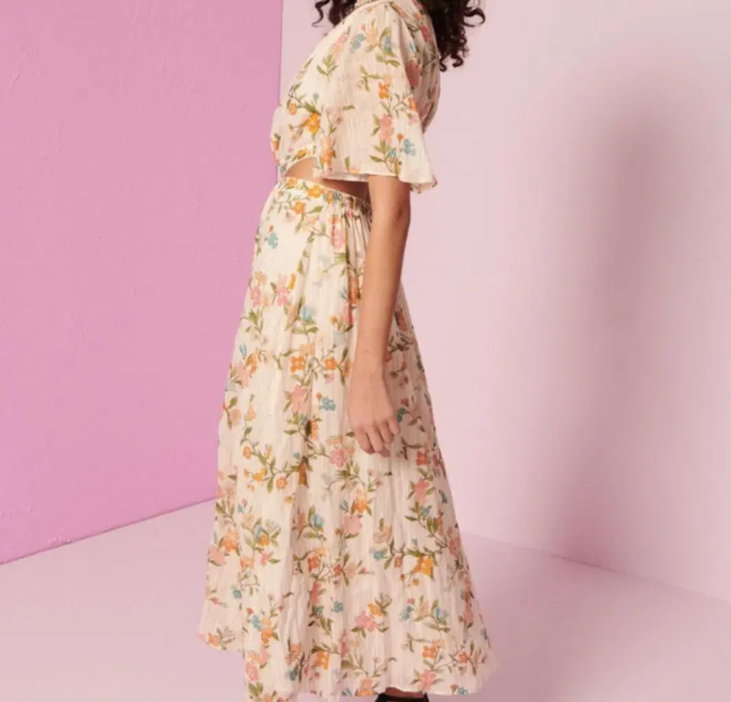 Kate Ford Vicia Twist Dress Nude Size 4 / AU 14 - Image 2